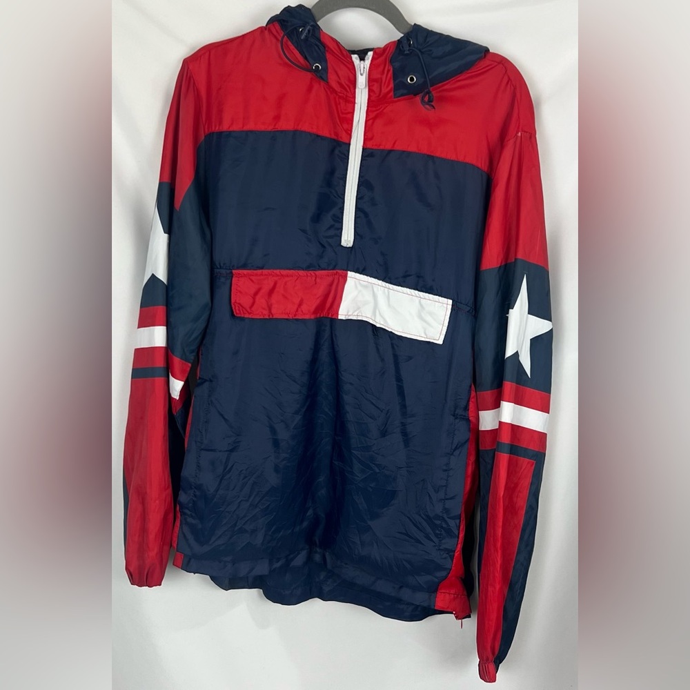 VINTAGE Imperious New York Flag Star Windbreaker Size Large IMP